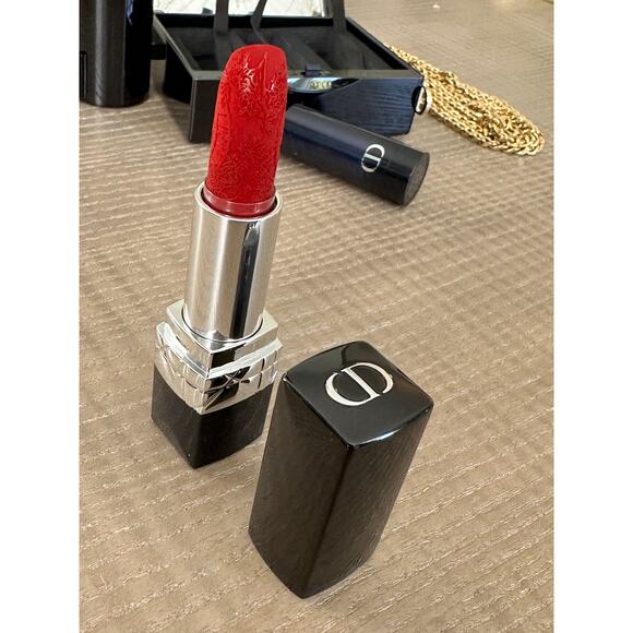 DIOR Rouge Minaudière Clutch with Lipsticks Set *New but No Box* - Picture 9 of 13